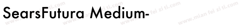 SearsFutura Medium字体转换